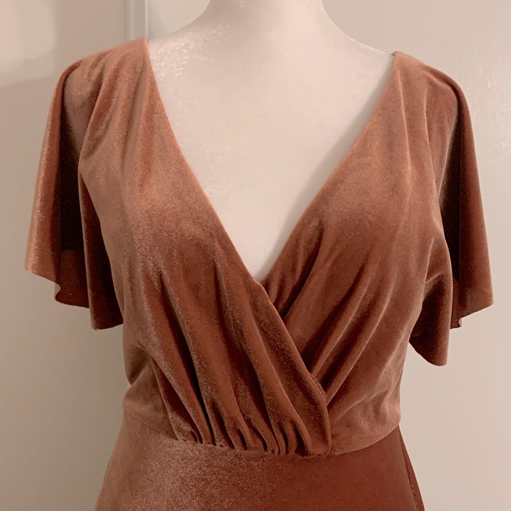 Jenny Yoo English Rose Velvet Bridesmaid dress